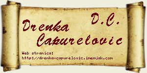Drenka Capurelović vizit kartica